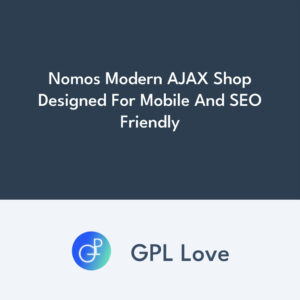 Nomos Modern AJAX Shop Designed For Mobile And SEO Friendly