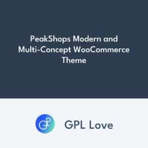 PeakShops Modern et Multi-Concept WooCommerce Theme