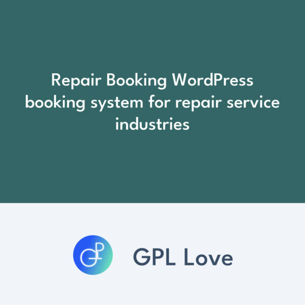Repair Booking WordPress booking system pour repair service industries Repair Booking WordPress booking system pour repair service industries