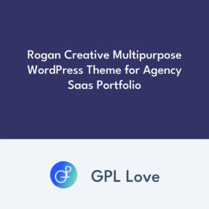 Rogan Creative Multipurpose WordPress Thème pour Agency Saas Portfolio