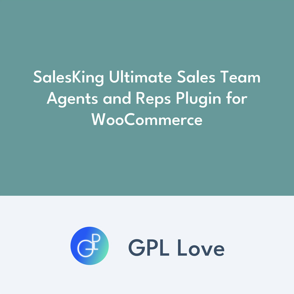 SalesKing Ultimate Sales Team Agents et Reps Plugin pour WooCommerce