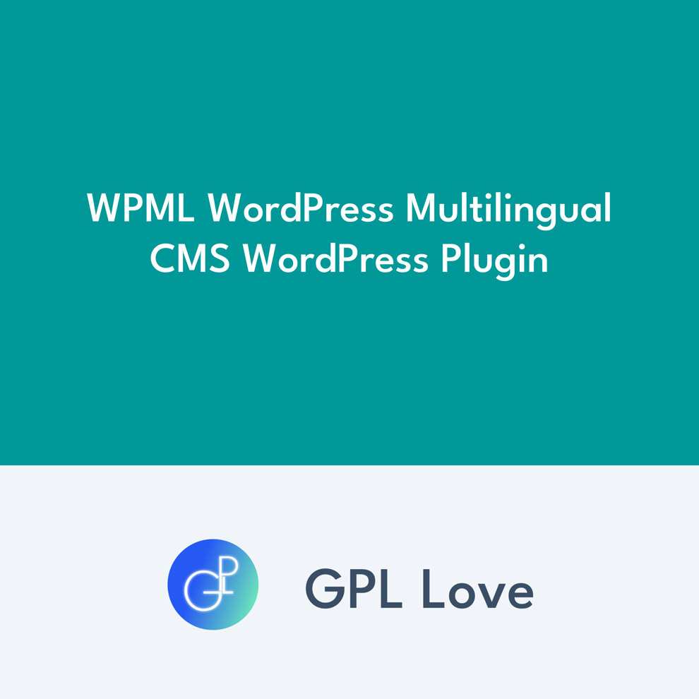 WPML WordPress Multilingual CMS WordPress Plugin
