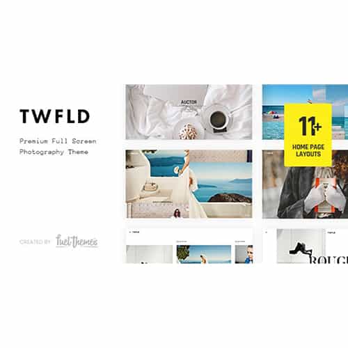 TwoFold Fullscreen Photography WordPress Theme