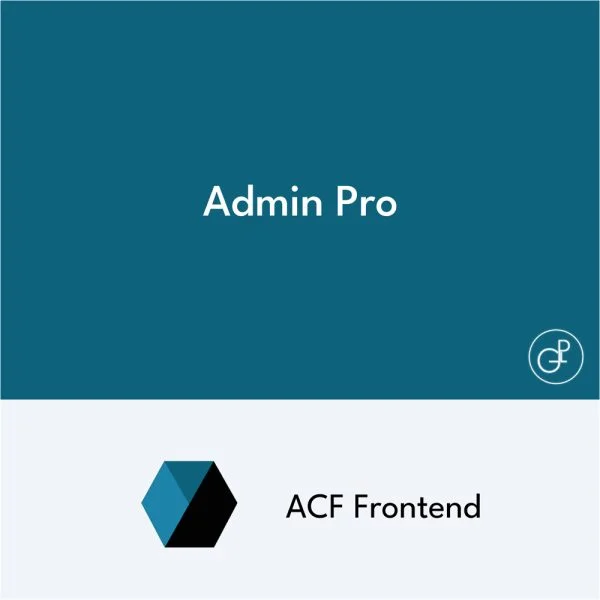 ACF Frontend Admin Pro