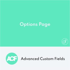 Advanced Custom Fields Options Page Addon