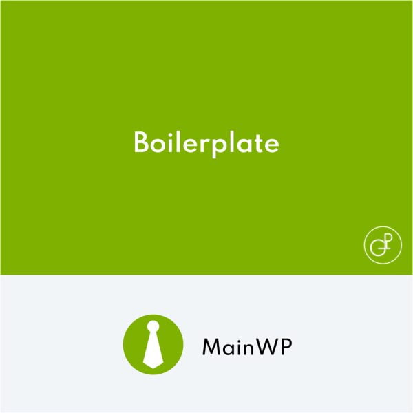 MainWP Boilerplate