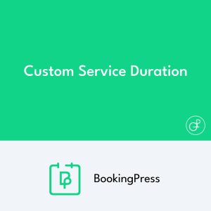 BookingPress Custom Service Duration