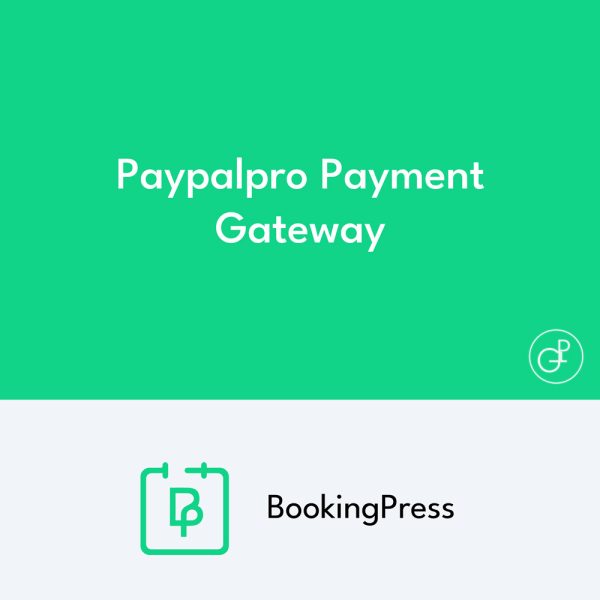 BookingPress Paypalpro Payment Gateway