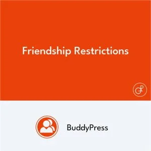 BuddyPress Friendship Restrictions