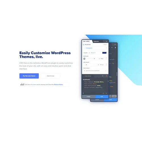CSS Hero Visual CSS Editor Customize WordPress Themes Live