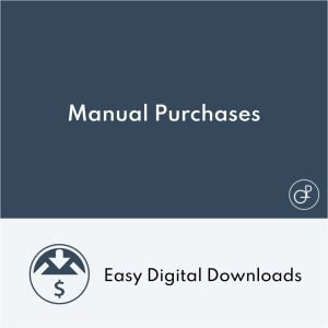 Easy Digital Downloads Manual Purchases
