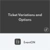 EventOn Ticket Variations and Options