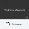 Fixed TOC table of contents for WordPress plugin