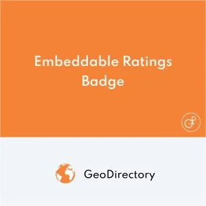 GeoDirectory Embeddable Ratings Badge