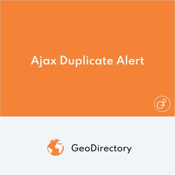 GeoDirectory Ajax Duplicate Alert