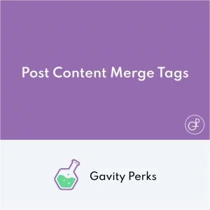Gravity Perks Post Content Merge Tags