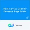 Modern Events Calendar Elementor Single Builder