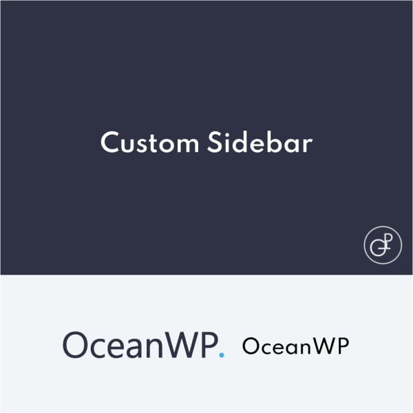 OceanWP Custom Sidebar