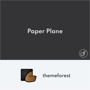 Paper Plane Creative Parallax WordPress Blog Theme