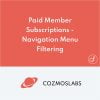 Paid Member Subscriptions Navigation Menu Filtering Addon