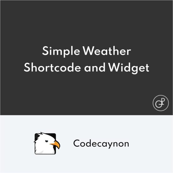 Simple Weather WordPress Shortcode and Widget
