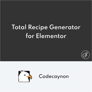 Total Recipe Generator WordPress Recipe Maker with Schema and Nutrition Facts (Elementor addon)