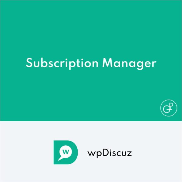 wpDiscuz Subscription Manager