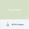 WP Rich Snippets Display Rating