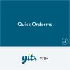 YITH Quick Order Forms for WooCommerce Premium