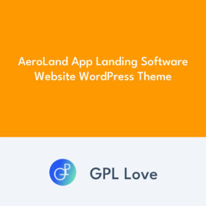 AeroLand App Landing Software Website WordPress Theme