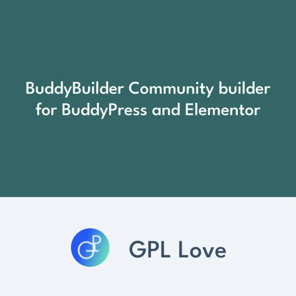 BuddyBuilder Community builder for BuddyPress and Elementor BuddyBuilder Community builder for BuddyPress and Elementor