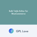 Bulk Table Editor for WooCommerce Bulk Table Editor for WooCommerce
