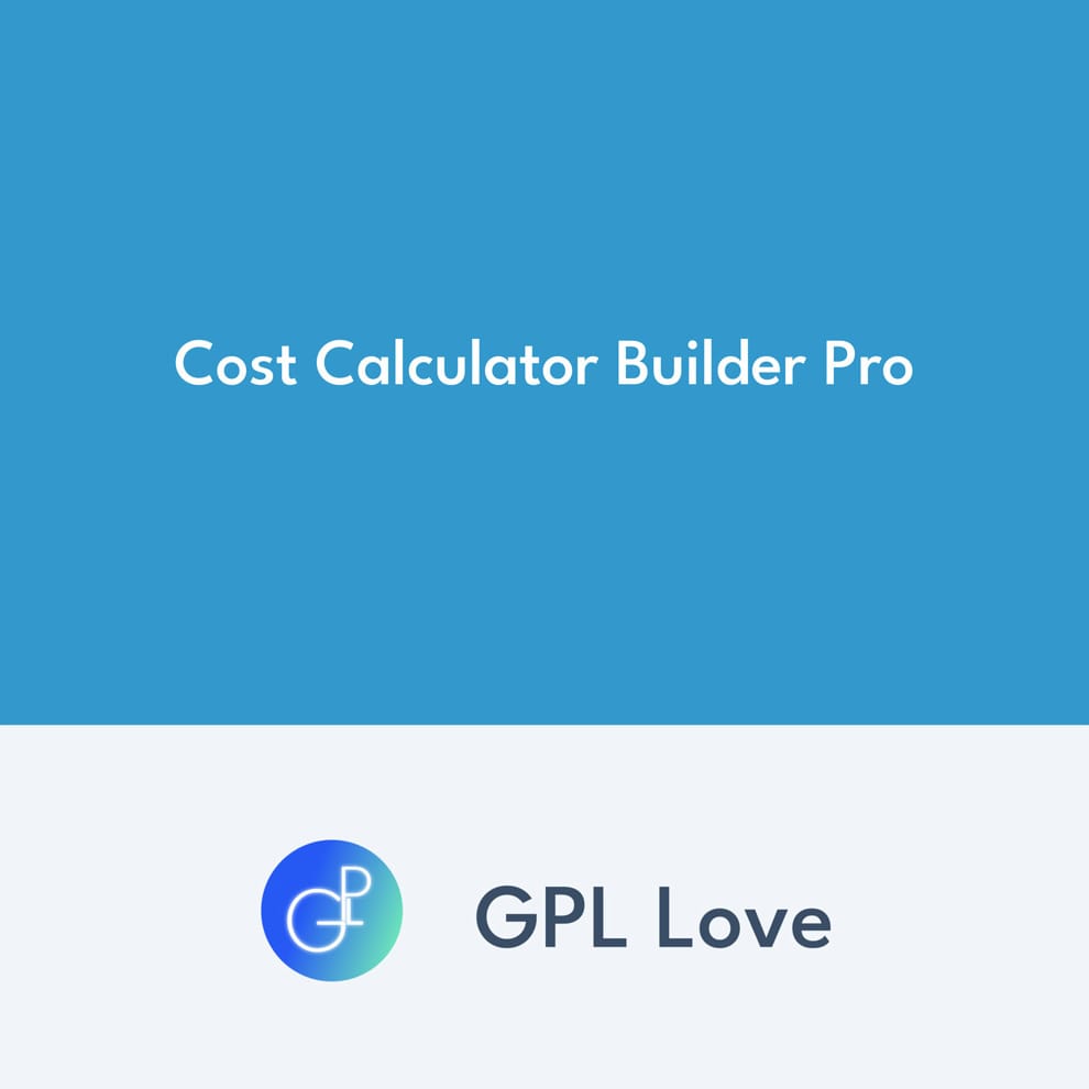 Cost Calculator Builder Pro