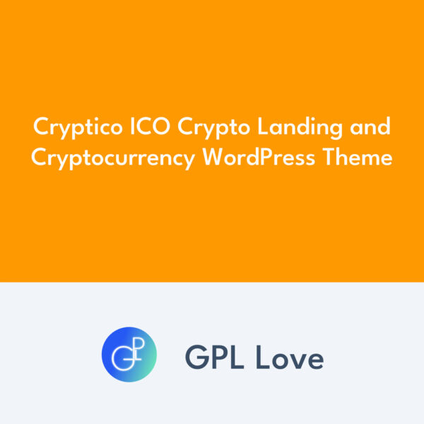 Cryptico ICO Crypto Landing and Cryptocurrency WordPress Theme