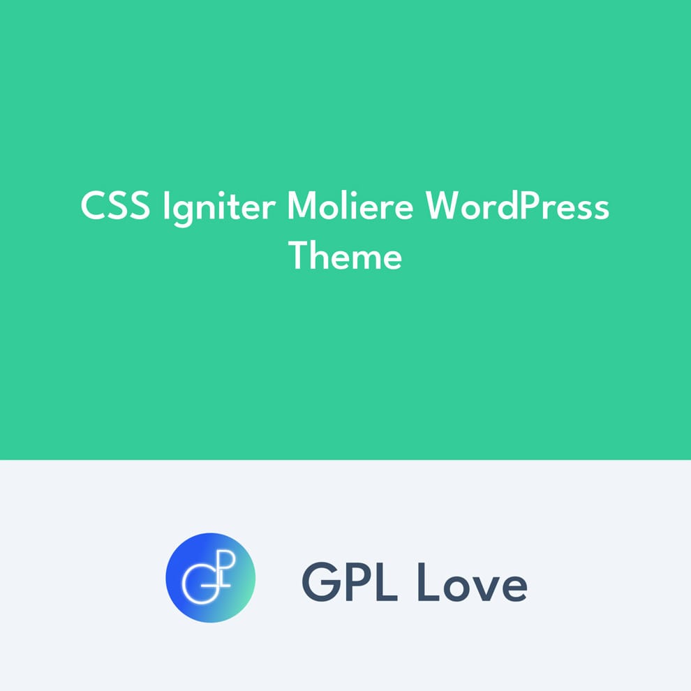 CSS Igniter Moliere WordPress Theme • GPL Love