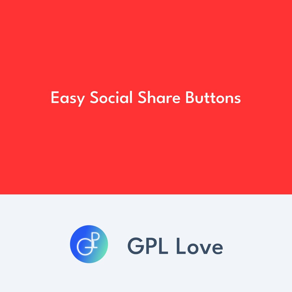 Easy Social Share Buttons