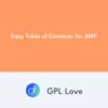 Easy Table of Contents for AMP