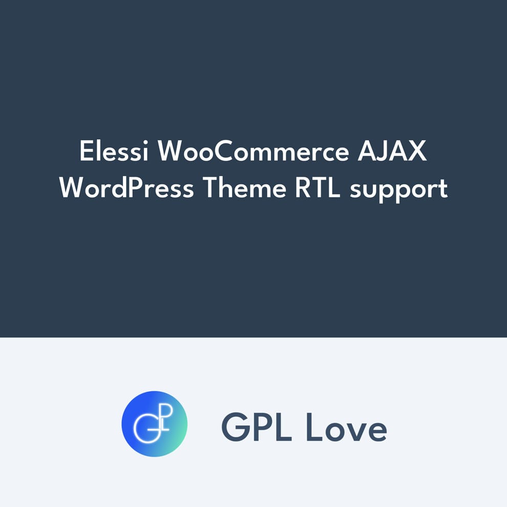 Elessi WooCommerce AJAX WordPress Theme RTL support