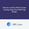 Genemy Creative Multi Concept Landing Pages Pack With Page Builder