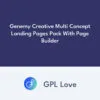 Genemy Creative Multi Concept Landing Pages Pack With Page Builder