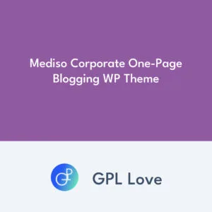 Mediso Corporate One-Page Blogging WP Theme