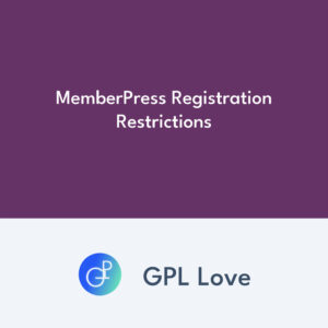 MemberPress Registration Restrictions