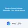 Modern Events Calendar Elementor Form Builder Addon