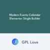 Modern Events Calendar Elementor Single Builder