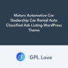 Motors Automotive Car Dealership Car Rental Auto Classified Ads Listing WordPress Theme