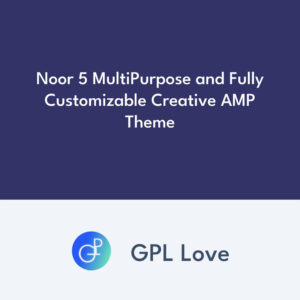 Noor 5 MultiPurpose and Fully Customizable Creative AMP Theme
