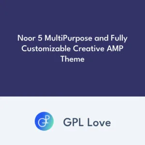 Noor 5 MultiPurpose and Fully Customizable Creative AMP Theme