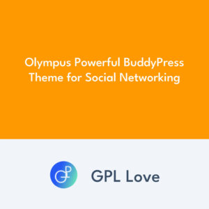 Olympus Powerful BuddyPress Theme for Social Networking