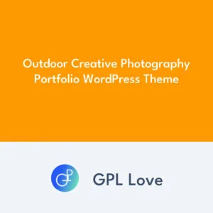 Outdoor Creative Photography Portfolio WordPress Theme
