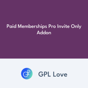 Paid Memberships Pro Invite Only Addon